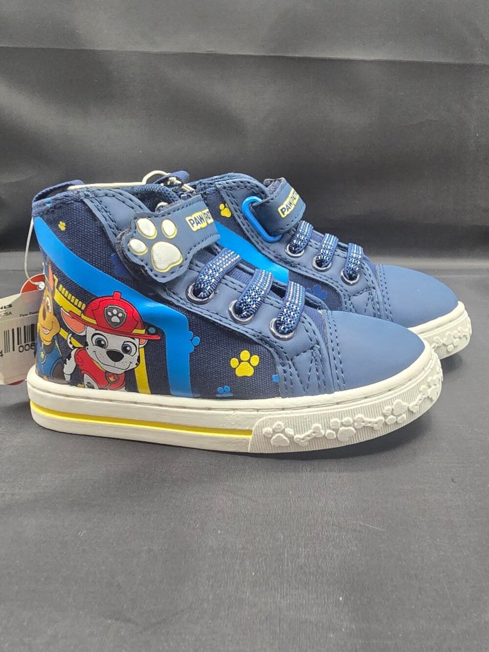Nickelodeon Paw Patrol Boys' Marshall and Chase Hi-Top Canvas Sneakers 6T